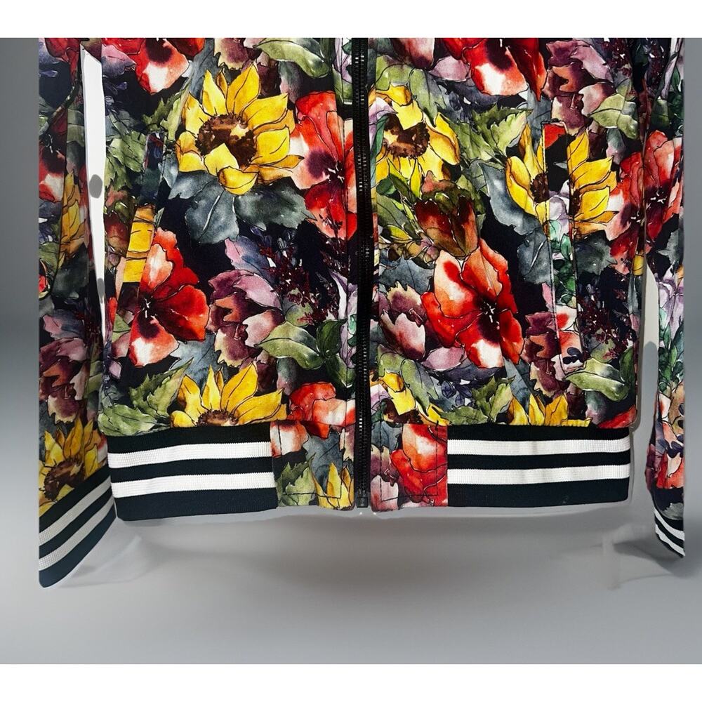 Cactus Man Ricky Singh Jacket Size Small Multicolor Floral Open Zip Front - Picture 2 of 7